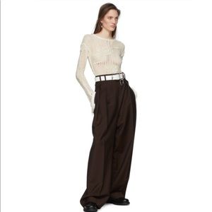 New With Tags Acne Studio Brown trousers suit pants size small 34